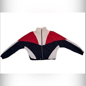 Cider Colorblock Cropped Windbreaker Jacket 🔴⚪️🔵